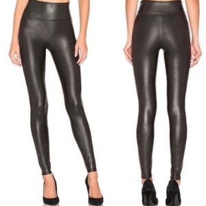 Spanx faux leather leggings size large